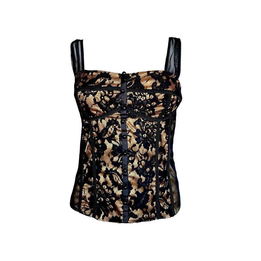 rare vintage goth corset cami